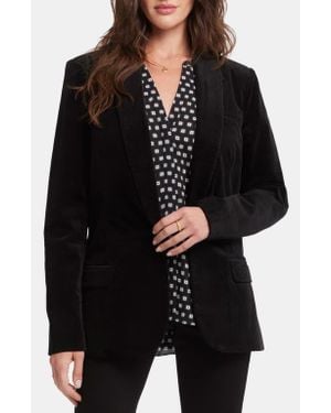 NYDJ Velveteen Tuxedo Jacket - Black