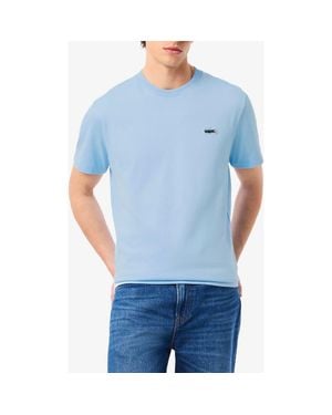 Lacoste Landscape Crocodile Heavy Pima Cotton Jersey T-Shirt - Blue