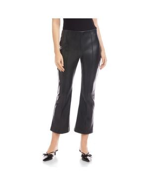 Fifteen Twenty Sigourney Faux Leather Ankle Pants - Black