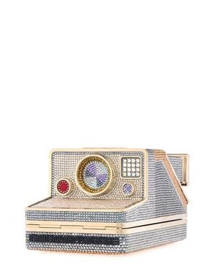 Judith Leiber Mary Instant Camera Crystal Clutch - Multicolor
