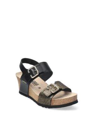 Mephisto Lissandra Platform Wedge Sandal - Black