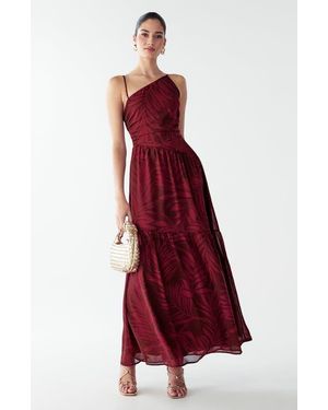 BWLDR Vincent Maxi Dress - Red