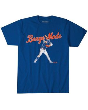 BreakingT Carson Benge New York Mets T-Shirt - Blue