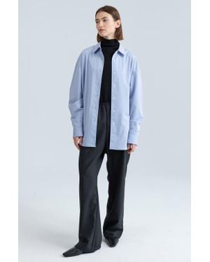 ALMINA CONCEPT Wool Pants - Blue