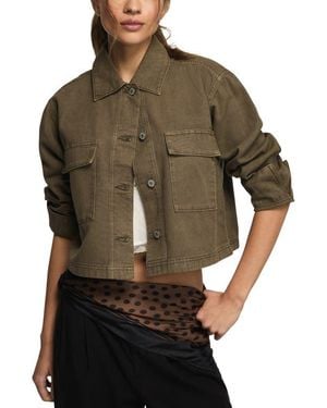 Lucky Brand Denim Utility Jacket - Multicolor