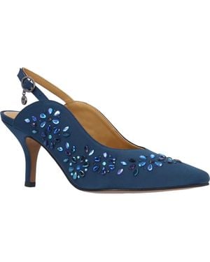 J. Reneé Solara Pointed Toe Slingback Pump - Blue