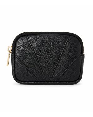 ROSZUAR Écrin Almaira Textured Leather Zip Pouch - Black