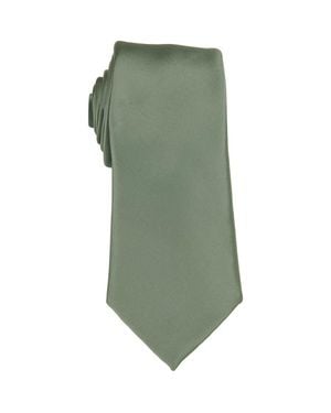Brooklyn Brigade Solid Satin Tie - Green
