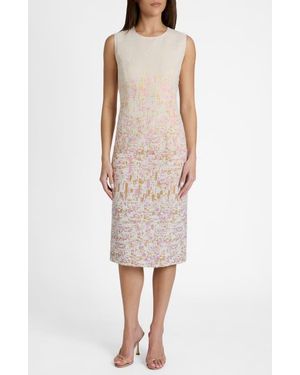 Santorelli Britta Midi Sheath Dress - Multicolor