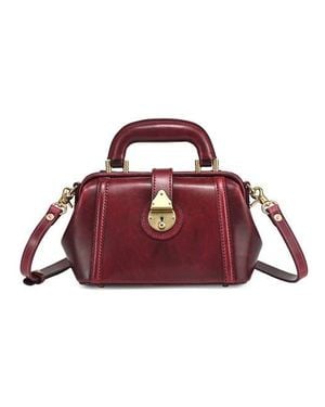 Old Trend Azalea Genuine Leather Mini Doctor Satchel - Red