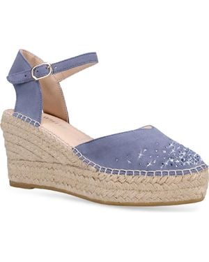 Ron White Breeza Wedge Sandal - Blue