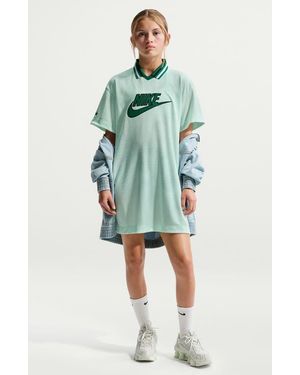 Nike Kids' Oversize Jersey T-Shirt Dress - Blue
