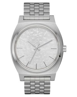 Nixon Time Teller Solar Bracelet Watch, 40Mm - Gray