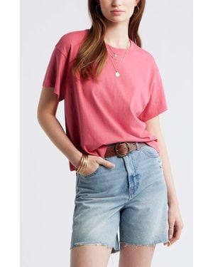 Treasure & Bond Favorite Cotton T-Shirt - Pink