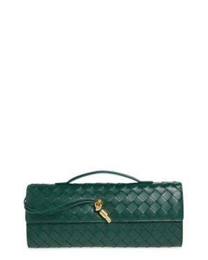 Bottega Veneta Long Andiamo Intrecciato Clutch Bag - Green