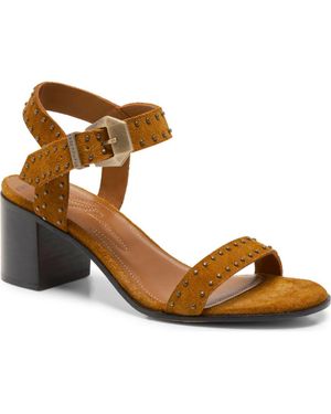 Free People Buckle Up Ankle Strap Sandal - Brown