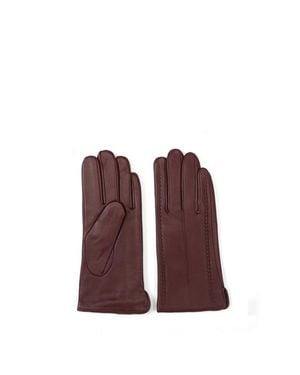 Bob Oré Blue Collection Elise Leather Gloves - Purple