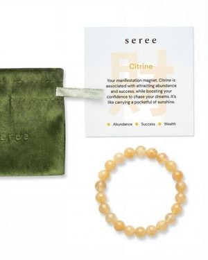 seree Manifest Collection Abundance Crystal Beaded Bracelet - Metallic