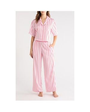 Open Edit Boxy Everyday Satin Pajamas - Pink