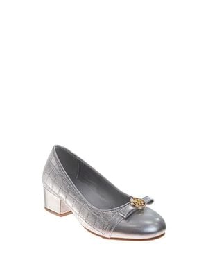 Badgley Mischka Kids' Cap Toe Pump - Gray