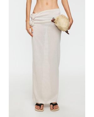 Lioness Soul Mate Cover-Up Maxi Skirt - White