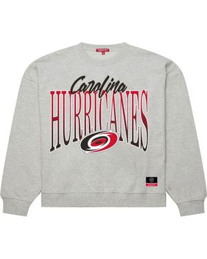 Mitchell & Ness Carolina Hurricanes Hockey Night Sweatshirt - Gray