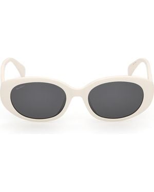 Max Mara 54Mm Oval Sunglasses - Gray