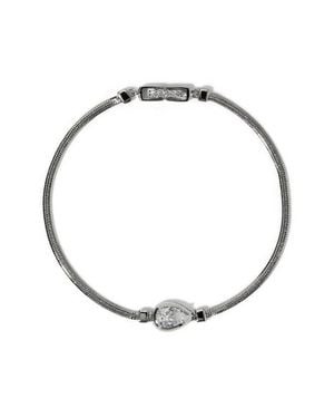 Nadri Delancey Line Bracelet - White