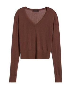 DELUC Granadella V-Neck Sweater - Brown