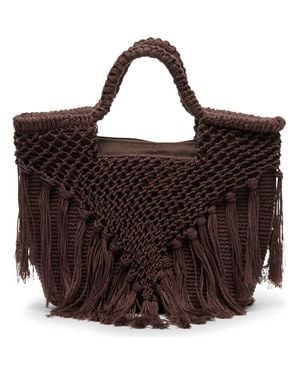 Dolce Vita Birch Crochet Handbag - Brown