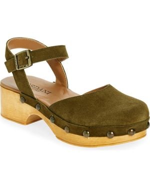 Cordani Winston Ankle Strap Platform Clog - Metallic