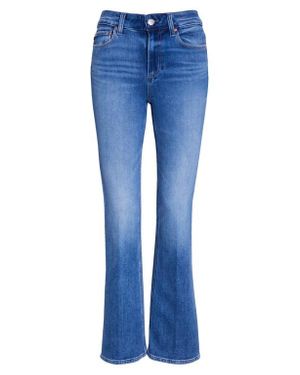 PAIGE Manhattan High Waist Bootcut Jeans - Blue