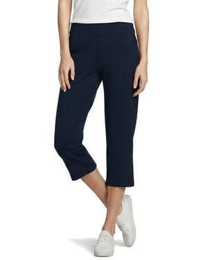 Lands' End Starfish Mid Rise Pull On Crop Pants - Blue