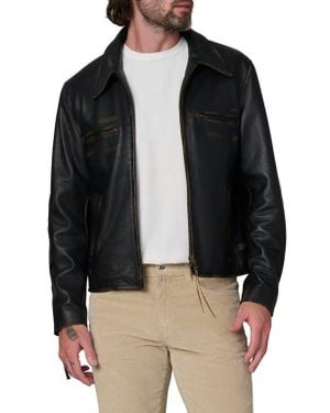Joe's Jeans Rider Leather Jacket - Black
