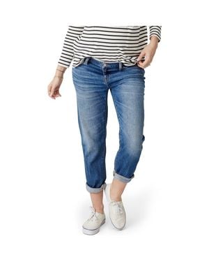 HATCH The Under The Bump Boyfriend Maternity Jeans - Blue