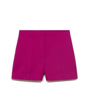 Mango Straight Leg Shorts - Pink