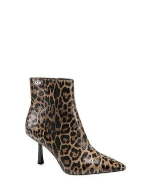 DKNY Niomi Pointed Toe Bootie - Brown