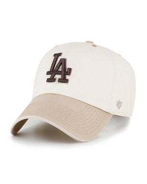 '47 Tan Los Angeles Dodgers Neutral Terrain Clean Up Adjustable Hat - Natural