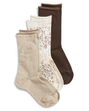 Hue Jeans 3-Pack Socks - Natural