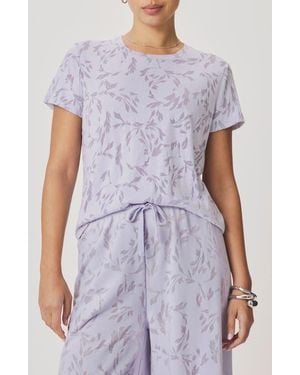 Splendid Air Burnout T-Shirt - Purple