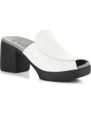 Fly London Flae Platform Sandal - White