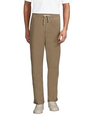 Lands' End Classic Fit Coastal Corduroy Deck Pant - Natural