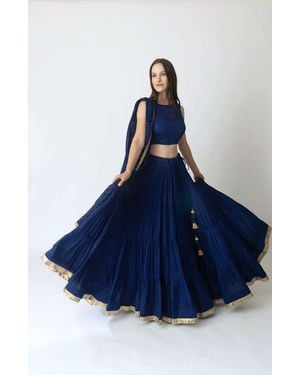 Ras Tori Lehenga Choli With Dupatta - Blue