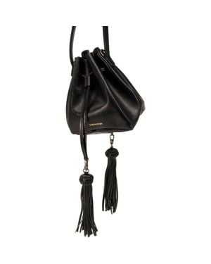 SABANDIJA Lechuza Leather Crossbody Bag - Black