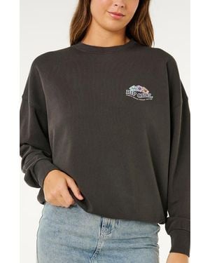 Rip Curl Bells Heritage Graphic Sweatshirt - Gray