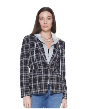 Blue Revival Hooded Helen Blazer - Blue