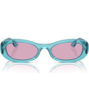 Vogue 53Mm Oval Sunglasses - Blue