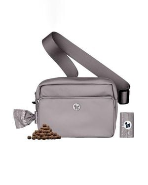 Puppington 3-In-1 Dog Walking Bag With Poop Bags - Gray