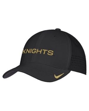 Nike Ucf Knights 2026 On-Field Aerobill Swooshflex Dri-Fit Hat - Black