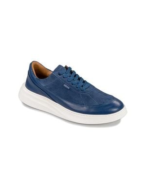 GRAIL Showman Leather Sneaker - Blue